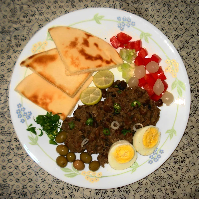 فول مدمس بالسمن البلدي